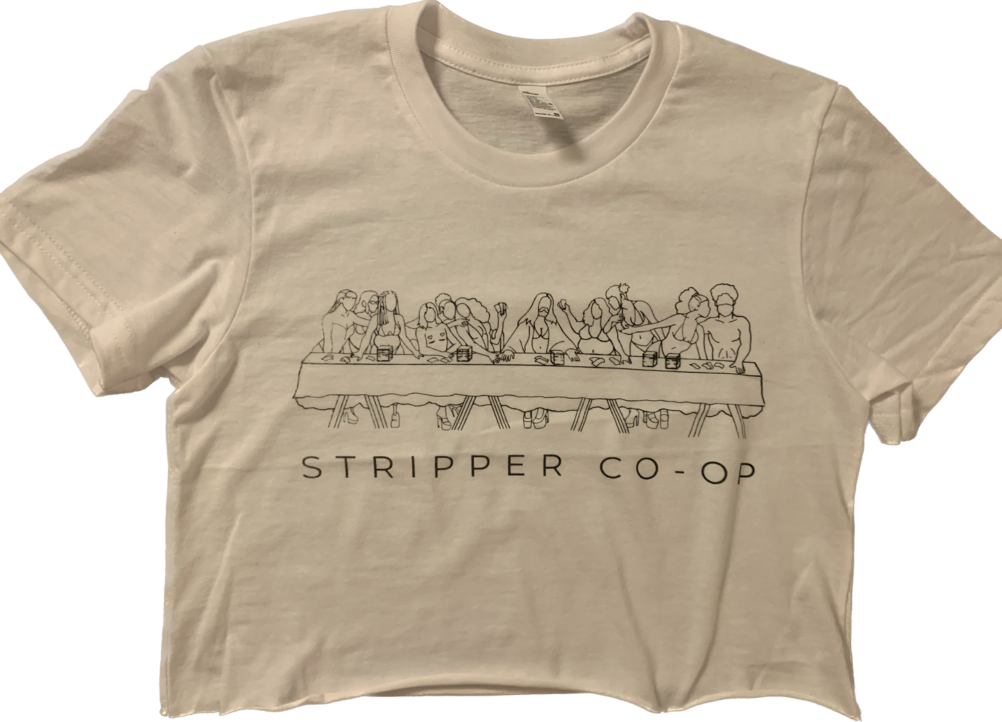 Last Supper Crop Top in White