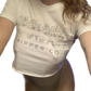 Last Supper Crop Top in White